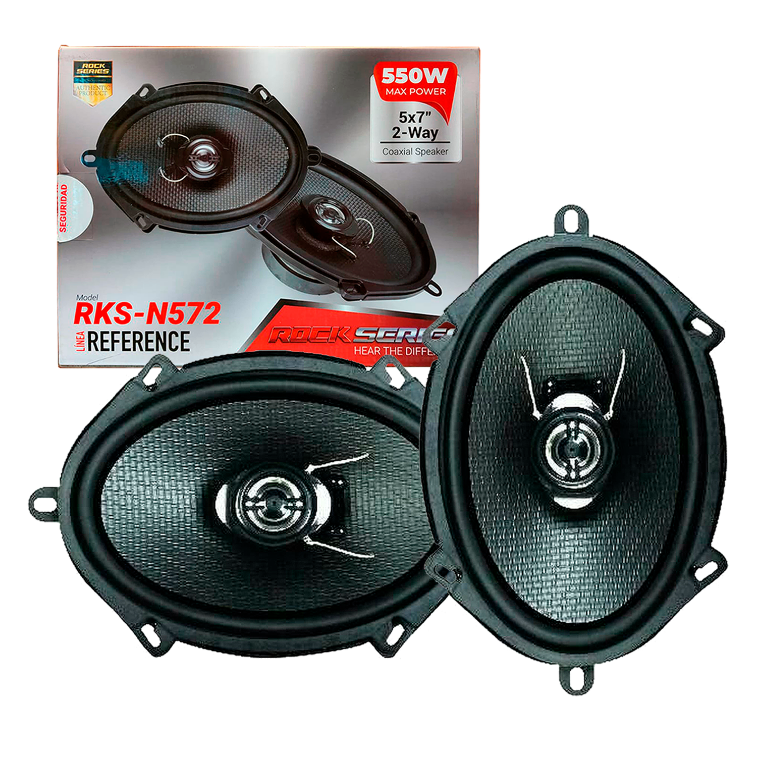 Bocinas Coaxiales Rock Series RKS-N572 120W 5x7 PLG 4 Ohms - Audioshop México lo mejor en Car Audio en México -  Rock Series
