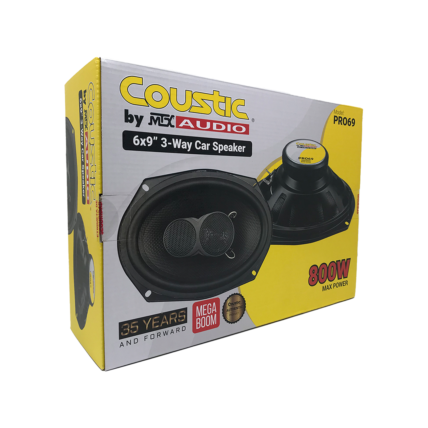Bocinas Coaxiales Coustic Pro69 800 Watts 6x9 Pulgadas 4 Ohms 3 Vías - Audioshop México lo mejor en Car Audio en México -  Coustic