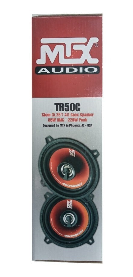 Bocinas Coaxiales MTX Audio TR50C 220 Watts 5.25 Pulgadas 4 Ohms 55 Watts RMS 2 Vías Terminator Series - Audioshop México lo mejor en Car Audio en México -  MTX Audio