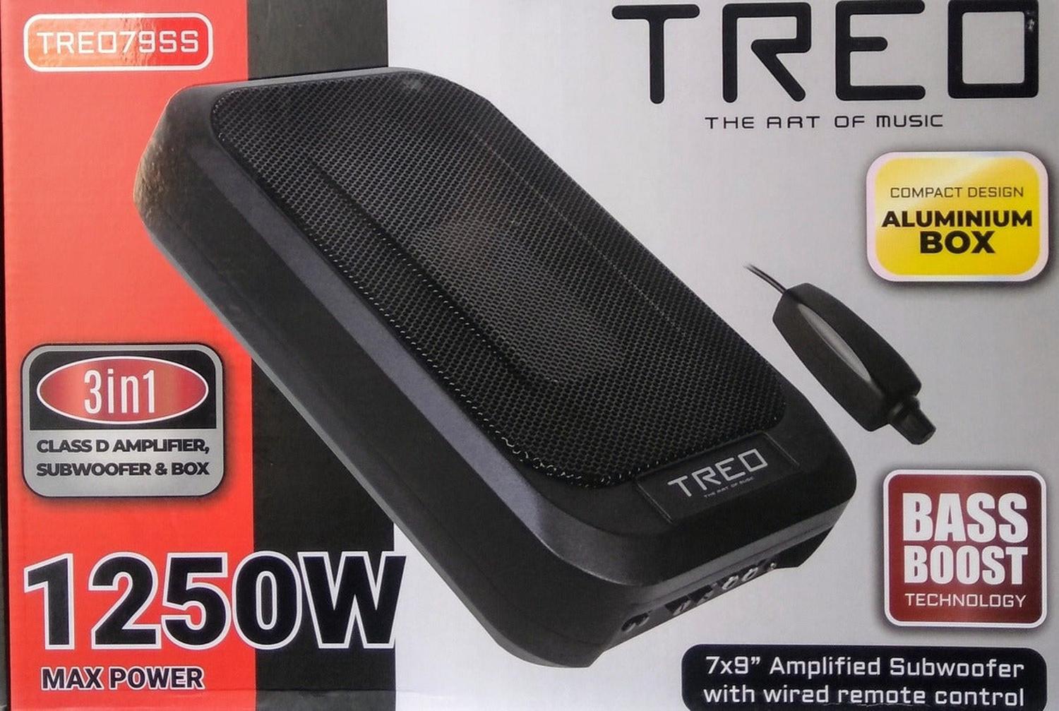 Subwoofer Plano Amplificado Treo 1250 Watts 7x9 Pulgadas con Controlador de Bajos - Audioshop México lo mejor en Car Audio en México -  Treo