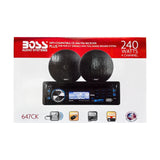 Autoestéreo con 2 Bocinas Coaxiales 6.5″ Boss 647CK CD USB MP3 Desmontable - Audioshop México lo mejor en Car Audio en México -  Boss