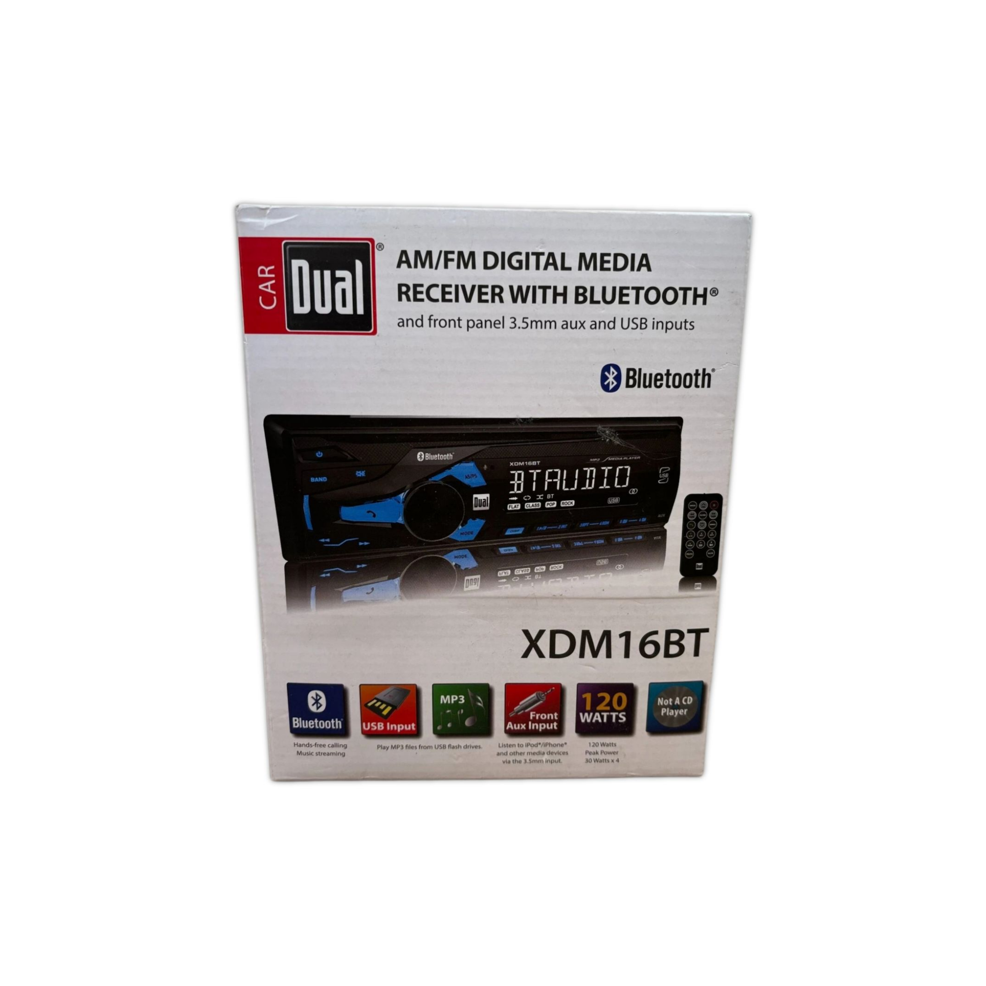 Autoestéreo Dual XDM16BT BT USB MP3 120W 2 Salidas RCA - Audioshop México lo mejor en Car Audio en México -  Dual