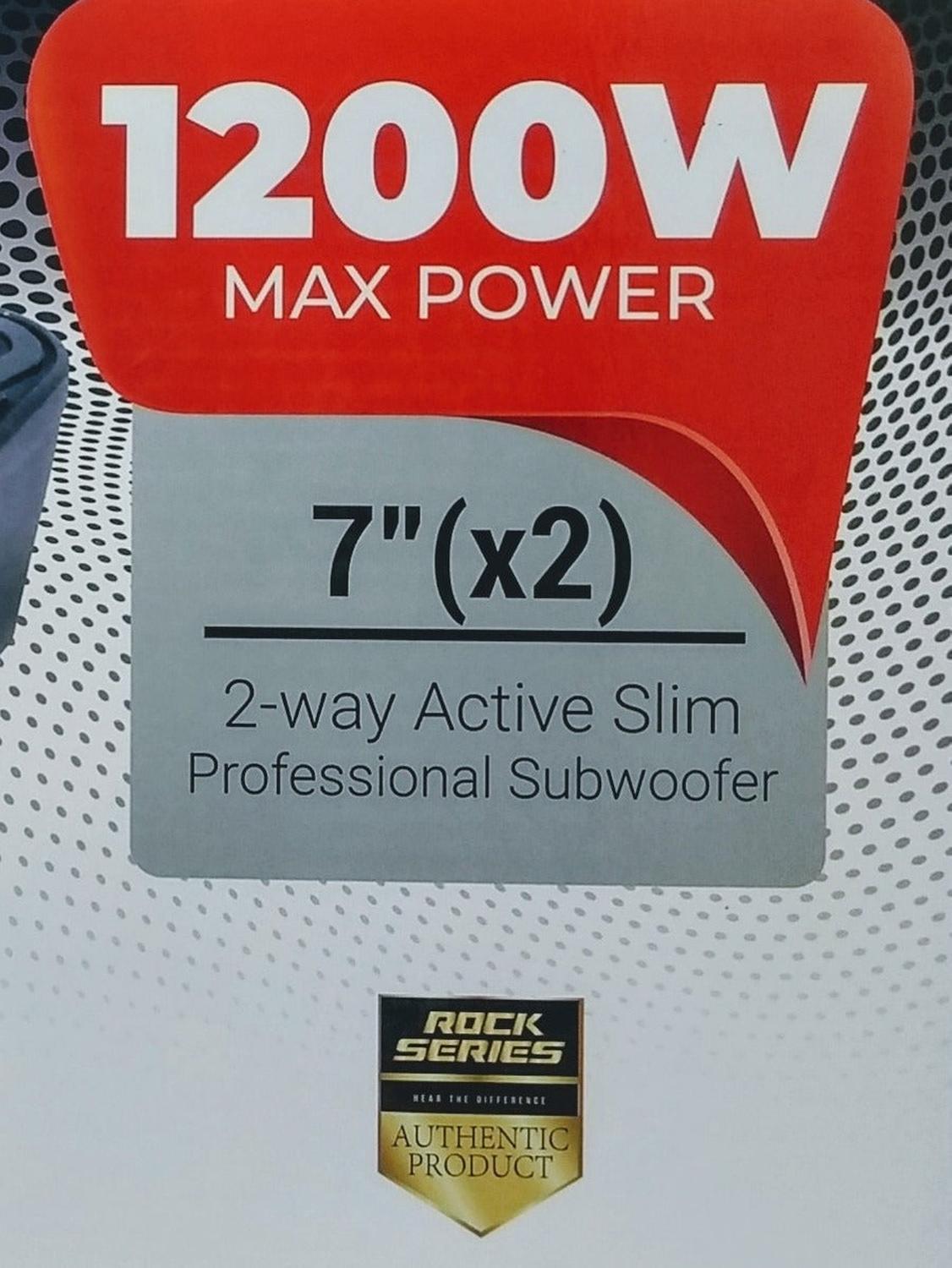 Subwoofer Activo Amplificado Plano Profesional Rock Series RKS-P77SS 1200 Watts 7 Pulgadas 4 Ohms pa - Audioshop México lo mejor en Car Audio en México -  Rock Series