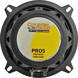 Bocinas Coaxiales Coustic PRO5 500 Watts 5.25 Pulgadas 4 Ohms 2 Vías - Audioshop México lo mejor en Car Audio en México -  Coustic