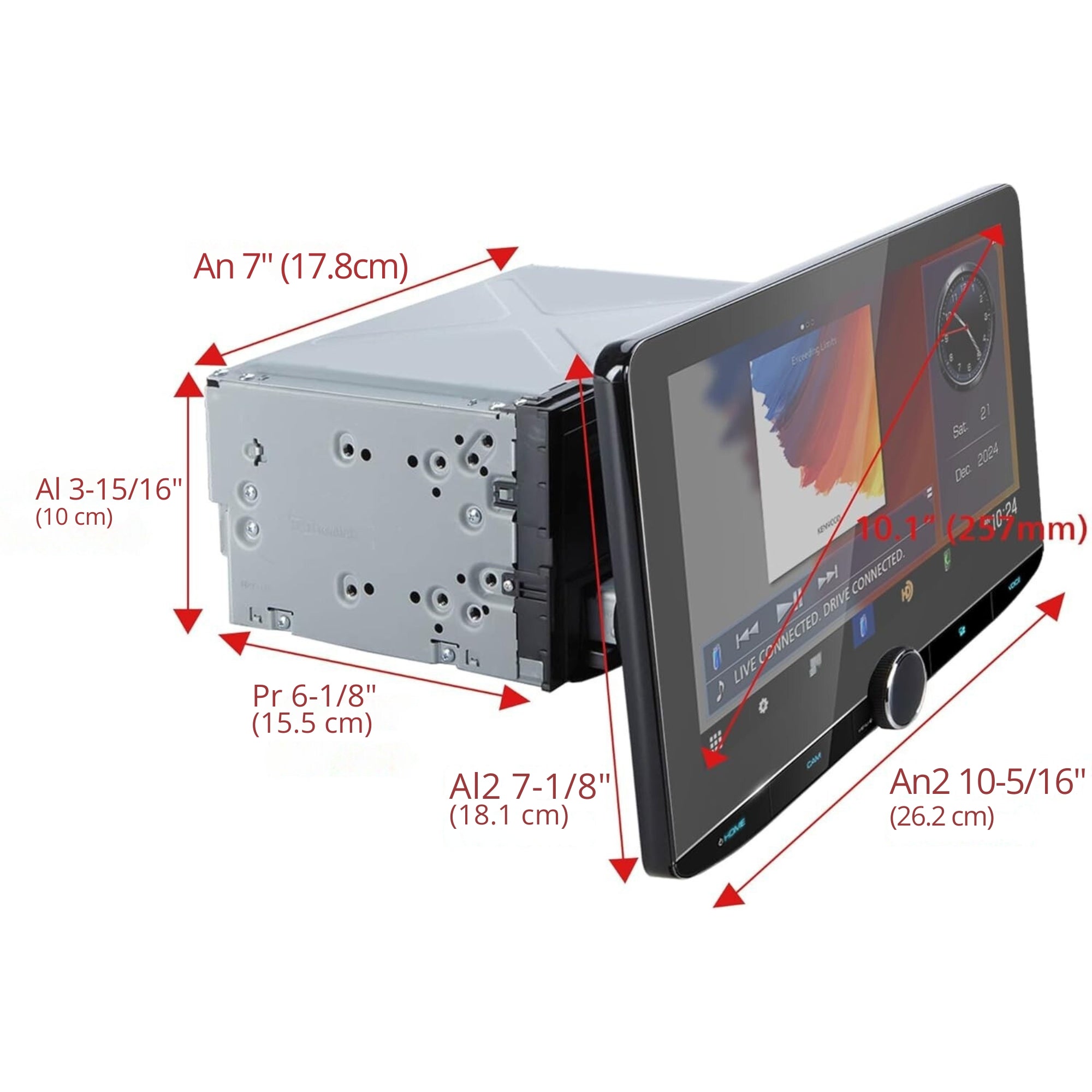 Autoestéreo Pantalla Kenwood DMX1057XR 10.1 PLG CarPlay - Audioshop México lo mejor en Car Audio en México -  Kenwood