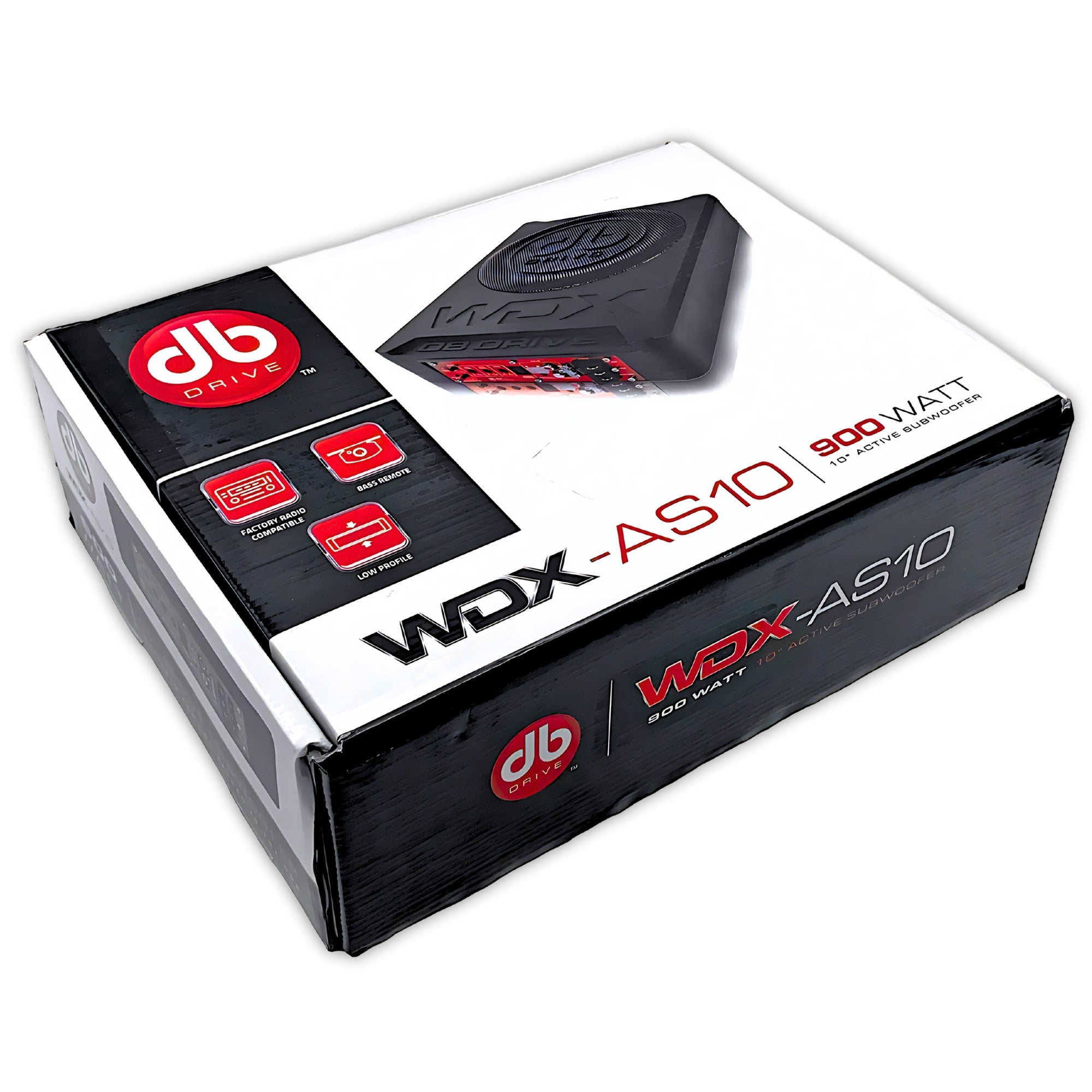 Subwoofer Amplificado DB Drive WDX-AS10 900W 10 PLG 4O - Audioshop México lo mejor en Car Audio en México -  DB Drive