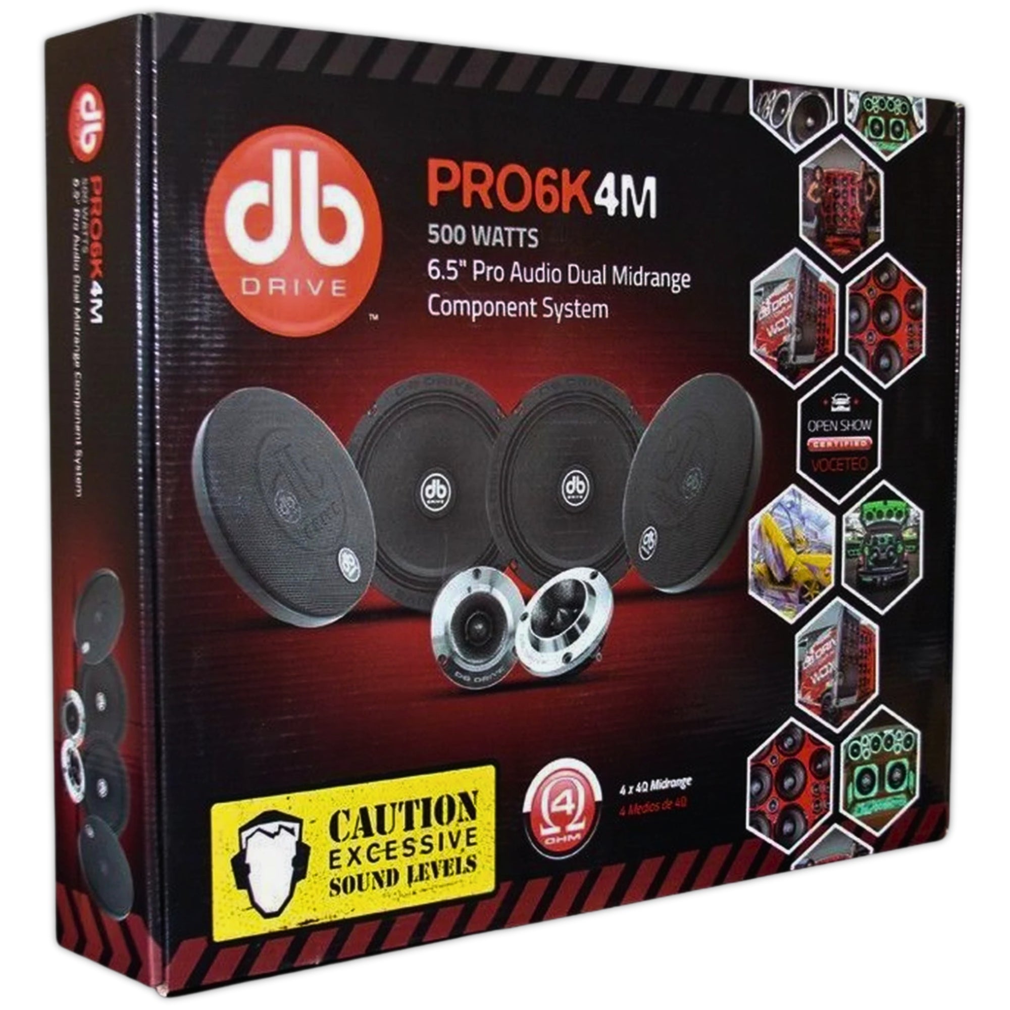 Set de Medios DB Drive PRO6K4M 500W 6.5 PLG - Audioshop México lo mejor en Car Audio en México -  DB Drive