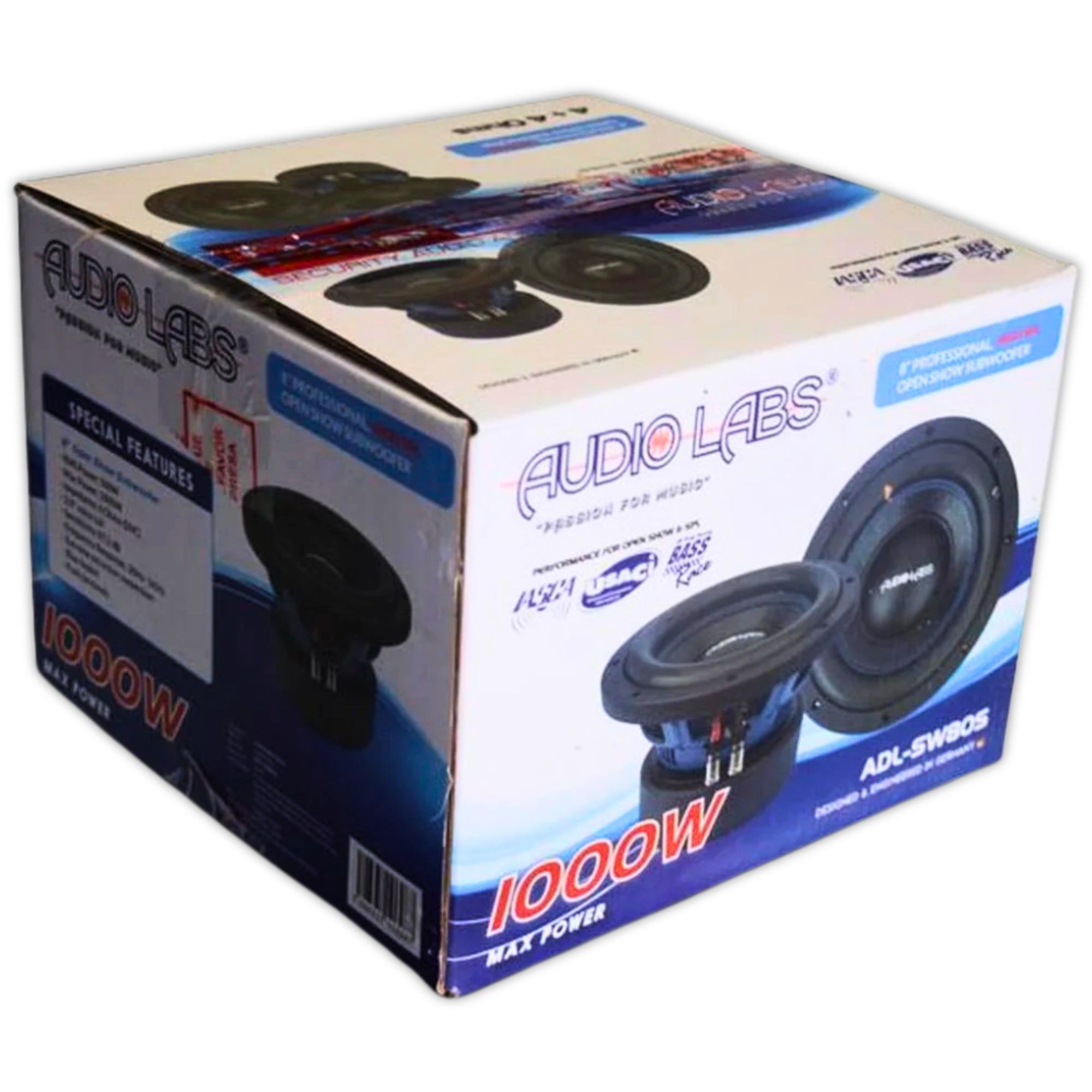 Subwoofer Audio Labs ADL-SW8OS 1000W 8 PLG - Audioshop México lo mejor en Car Audio en México -  Audio Labs