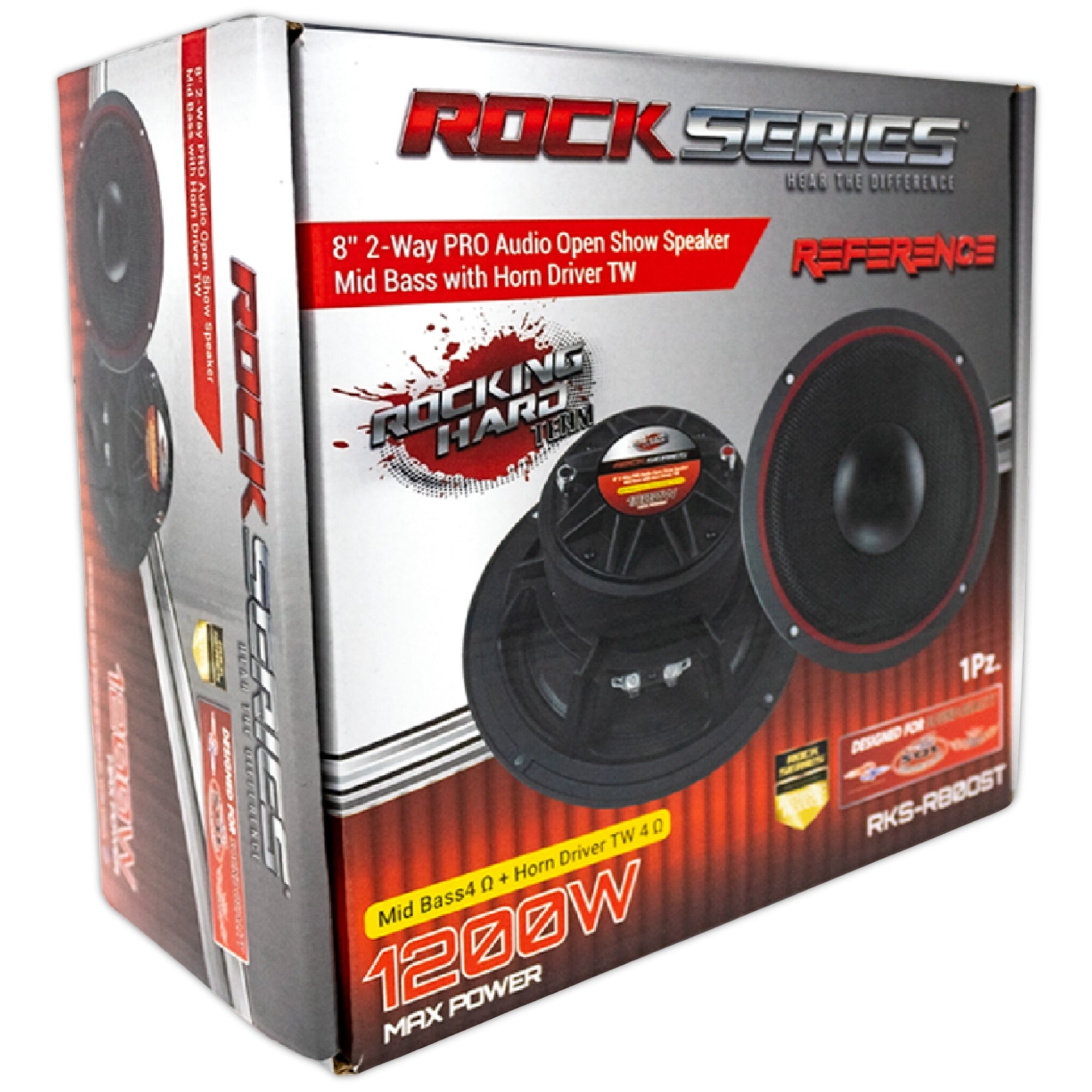 Medio Rango con Driver Rock Series RKS-R80OST 1200W 8 PLG Open Show - Audioshop México lo mejor en Car Audio en México -  Rock Series