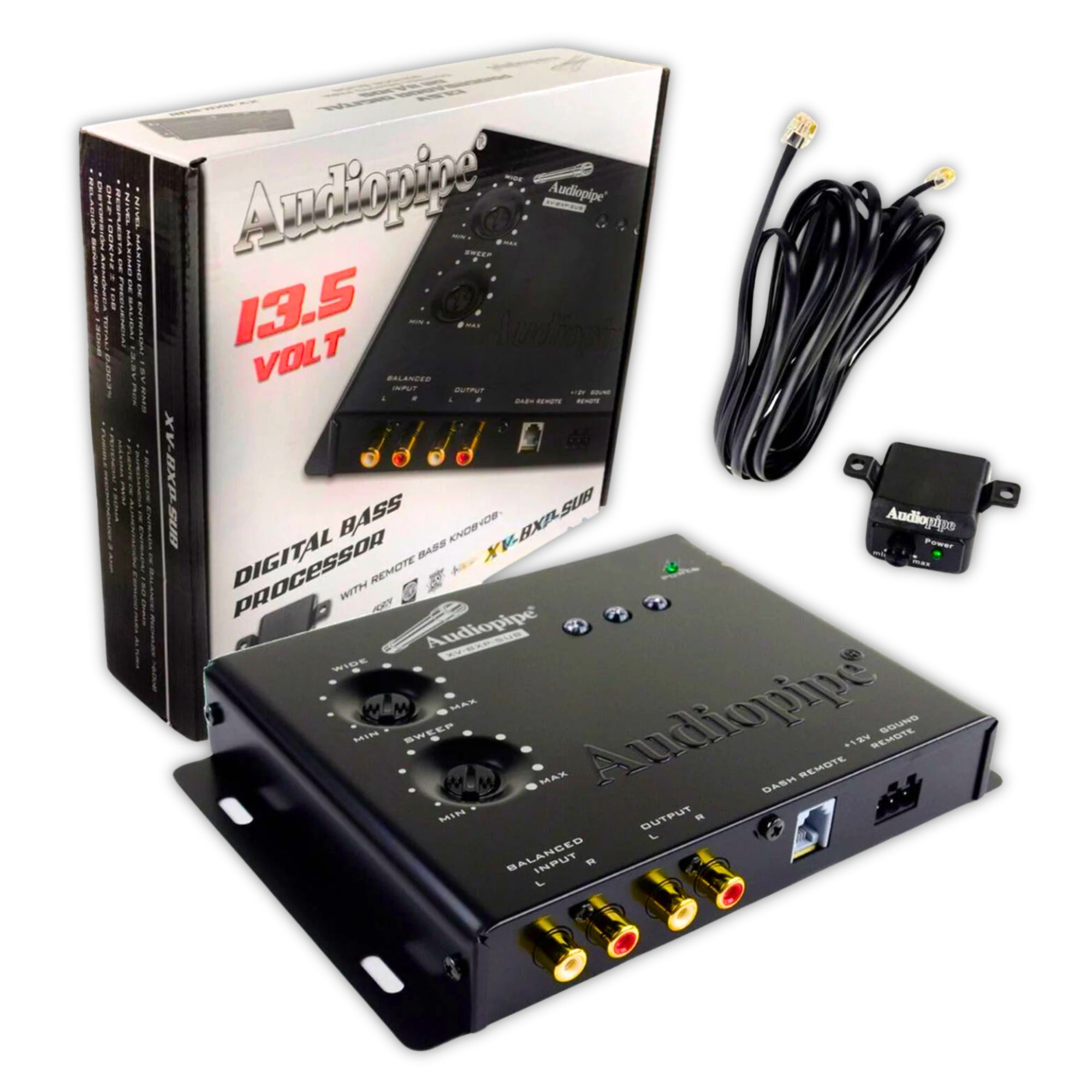 Epicentro Restaurador de Bajos Audiopipe XV-BXP-SUB 13.5W Control - Audioshop México lo mejor en Car Audio en México -  Audiopipe