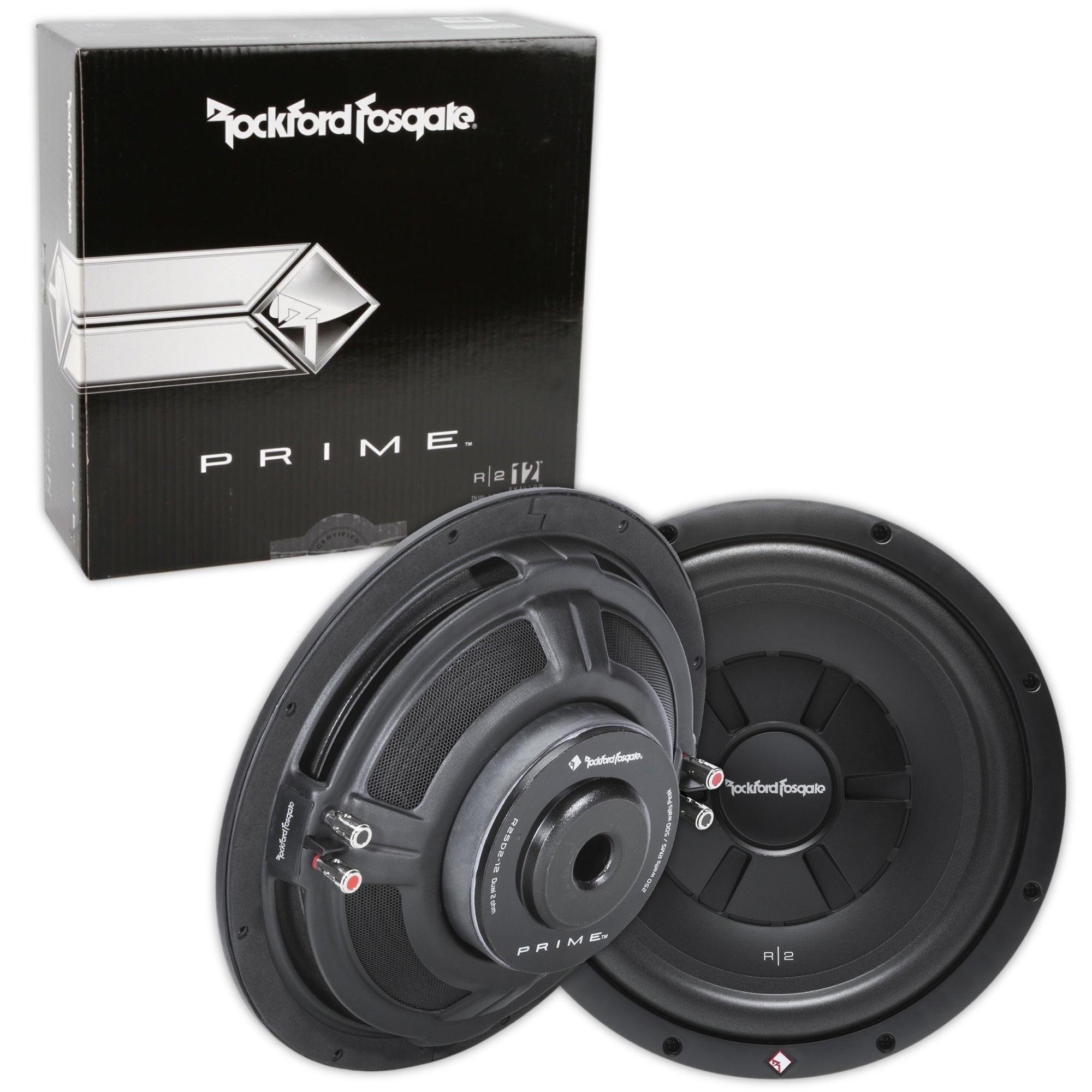 Subwoofer Plano Rockford Fosgate R2SD4-12 500 Watts 12 Pulgadas 4 Ohms 250 Watts RMS Doble Bobina - Audioshop México lo mejor en Car Audio en México -  Rockford Fosgate