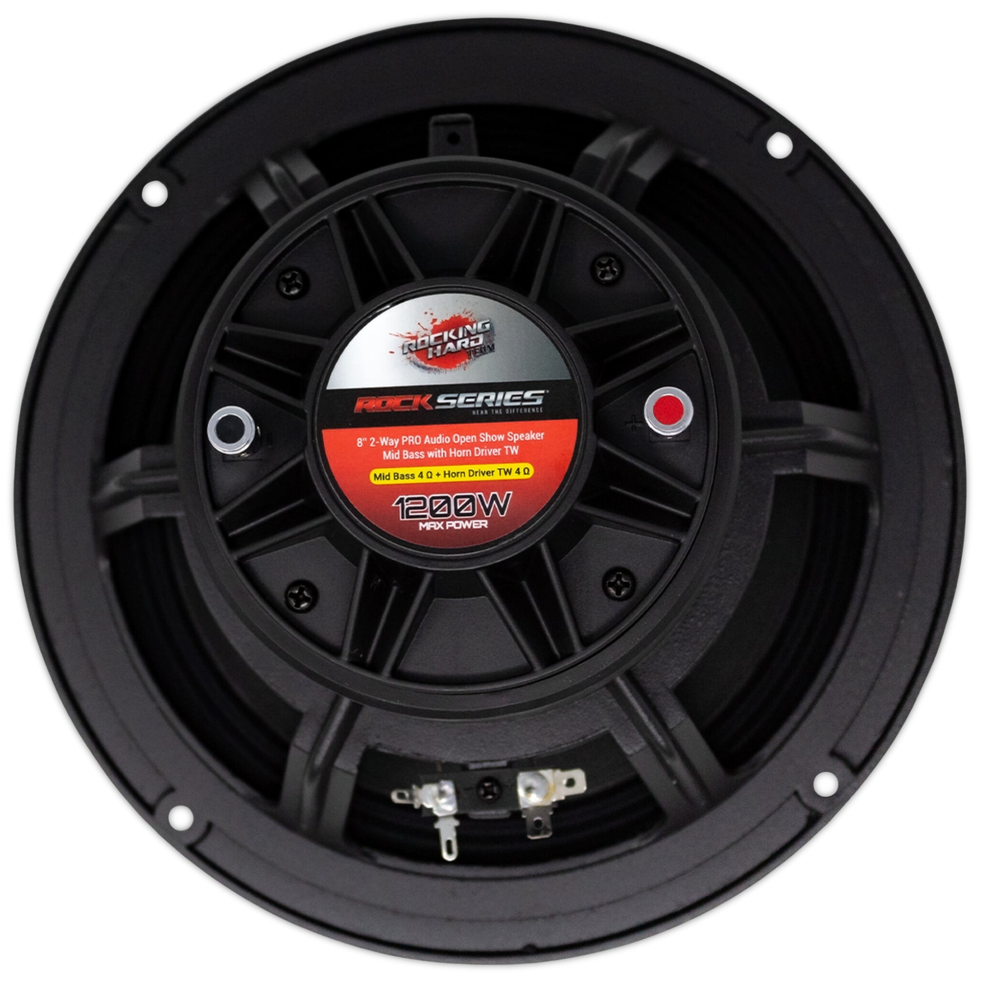 Medio Rango con Driver Rock Series RKS-R80OST 1200W 8 PLG Open Show - Audioshop México lo mejor en Car Audio en México -  Rock Series