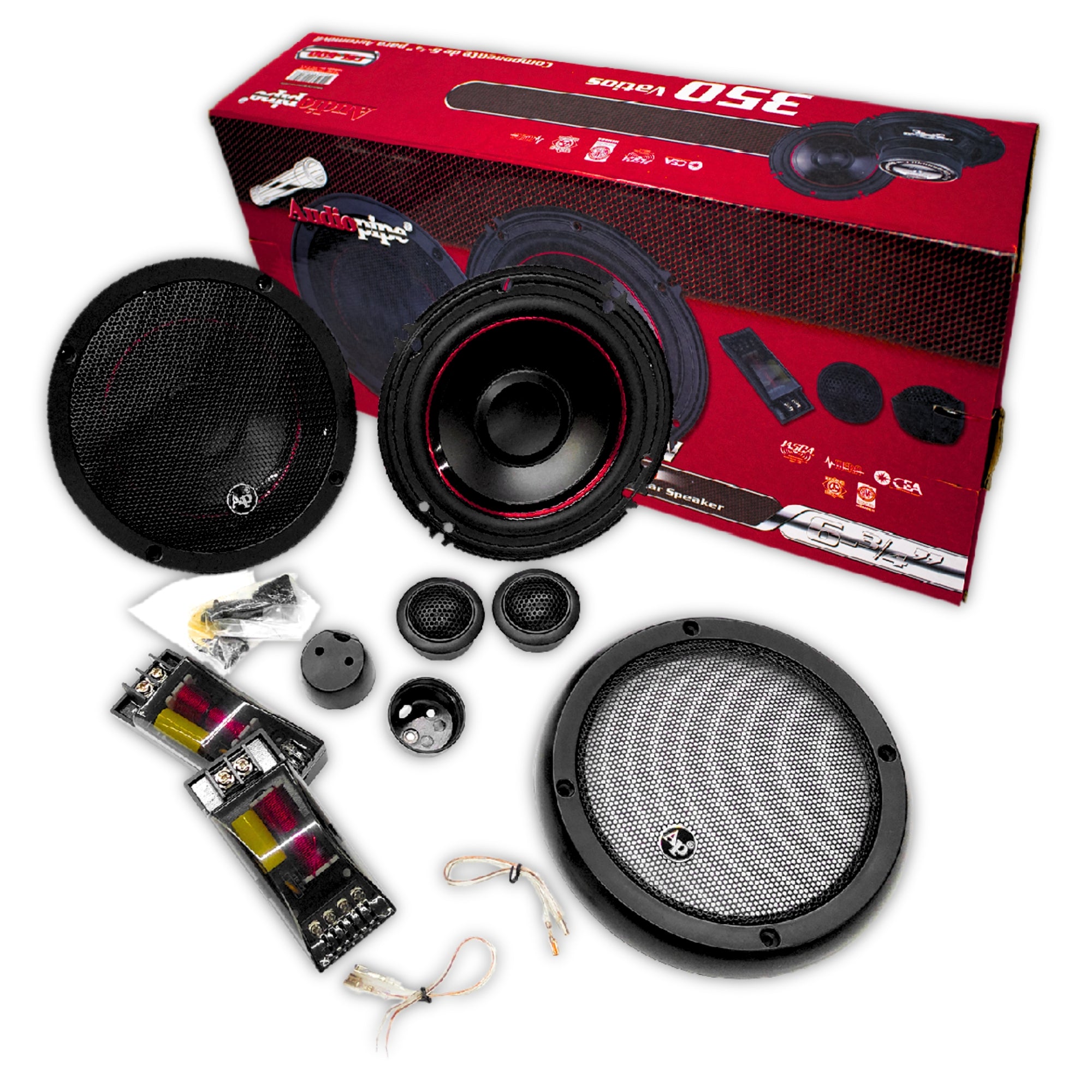 Set De Medios 6.5 Pulgadas 350 watts 4 Ohms Audiopipe CSL600 - Audioshop México lo mejor en Car Audio en México -  Audiopipe