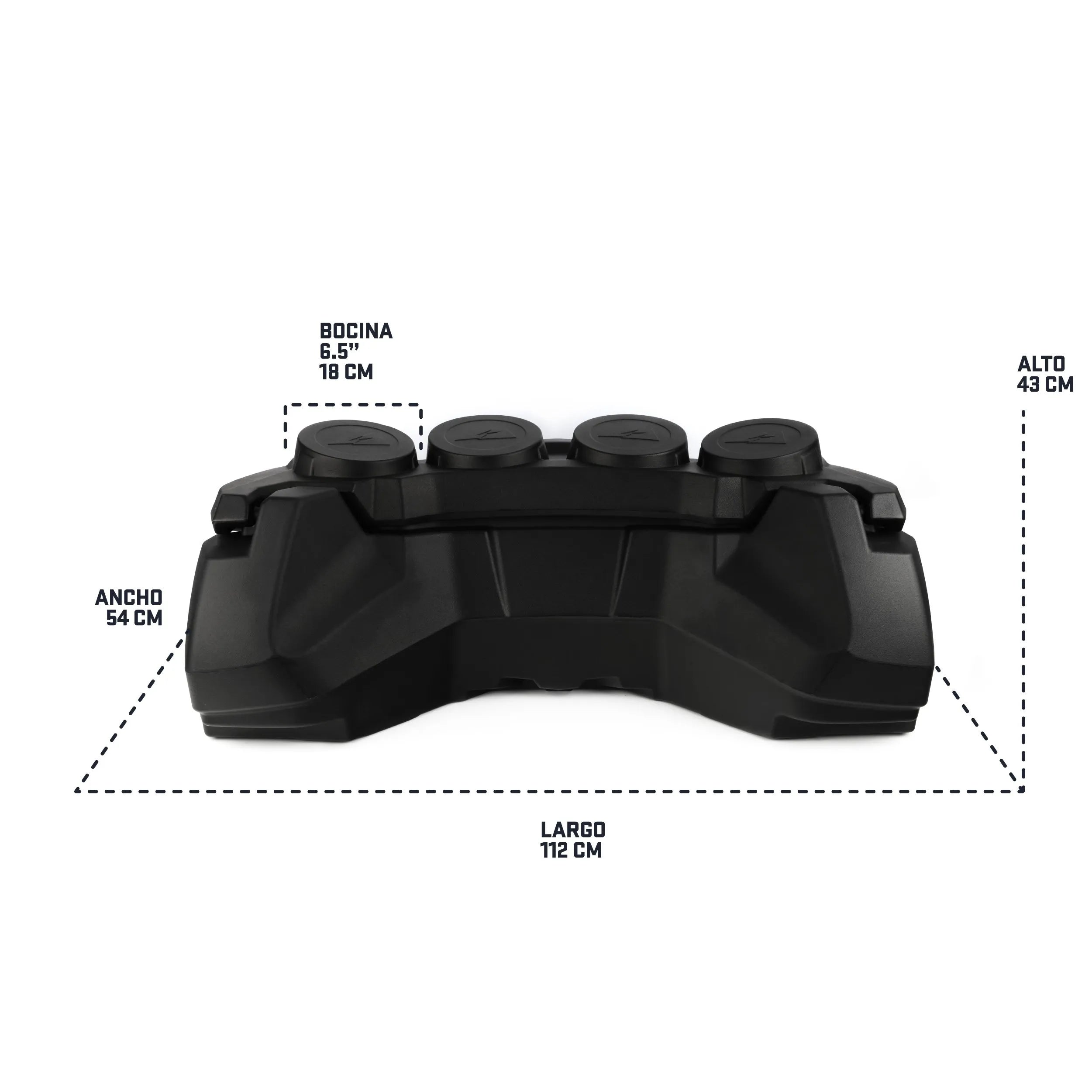 Caja para Bocinas Cuatrimoto SKP Canam Polaris Box para 4 - Audioshop México lo mejor en Car Audio en México -  SKP All Terrain