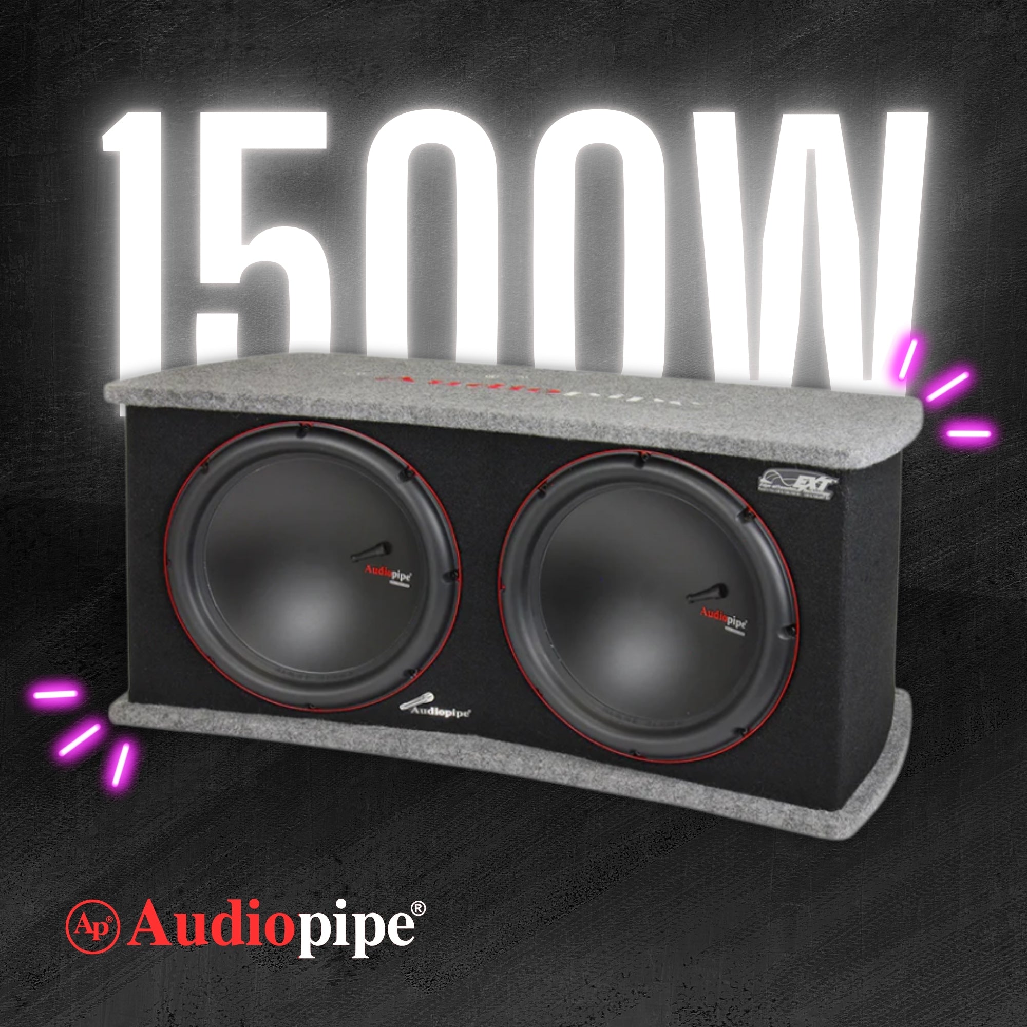 Woofer Con Cajón Para Auto 12 Pulg 1500 W máx Audiopipe - Audioshop México lo mejor en Car Audio en México -  Audiopipe