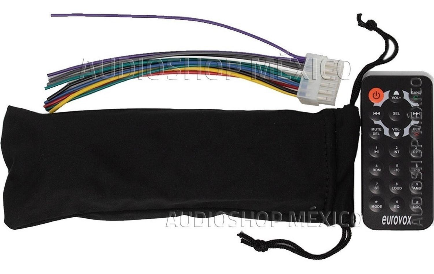 Autoestéreo 1 DIN Eurovox MDM1730BT USB Bluetooth SD AUX Carátula desmontable - Audioshop México lo mejor en Car Audio en México -  Eurovox
