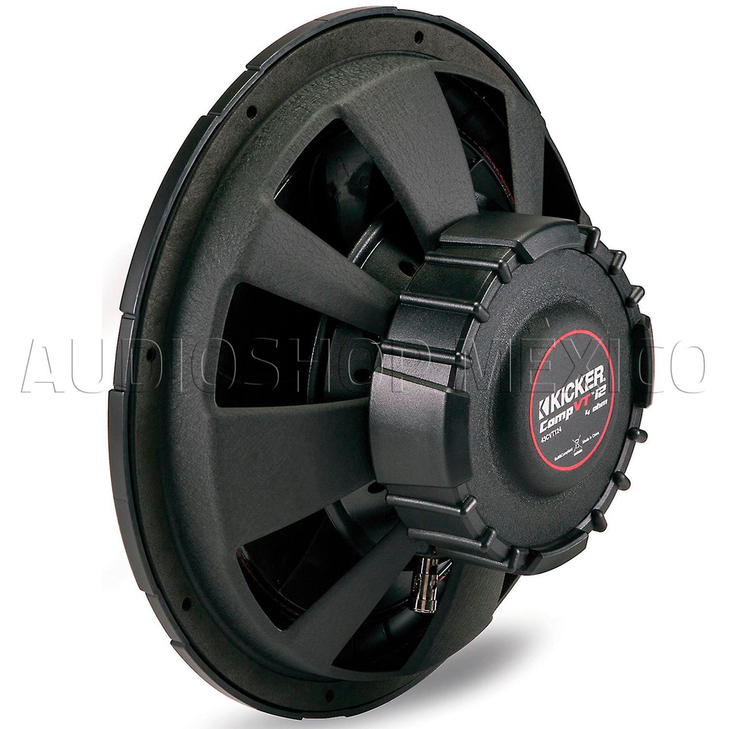 Subwoofer Profesional Kicker CVT12 800 Watts 12 Pulgadas 4 Ohms 400 Watts RMS Bobina Sencilla - Audioshop México lo mejor en Car Audio en México -  Kicker