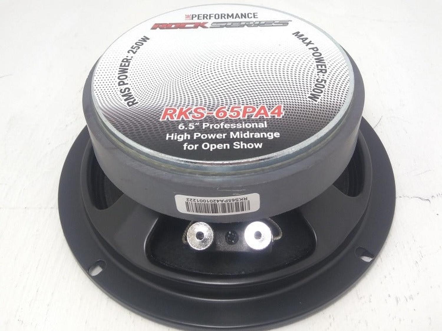Par de Medios Rangos Open Show Rock Series RKS-65PA4 500 Watts 6.5 Pulgadas 4 Ohms Performance Serie - Audioshop México lo mejor en Car Audio en México -  Rock Series