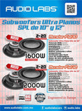 Subwoofer Ultra Plano SPL Audio Labs MONSTER FLAT 12 2000 Watts 12 Pulgadas 2 + 2 Ohms 700 Watts RMS - Audioshop México lo mejor en Car Audio en México -  Audio Labs