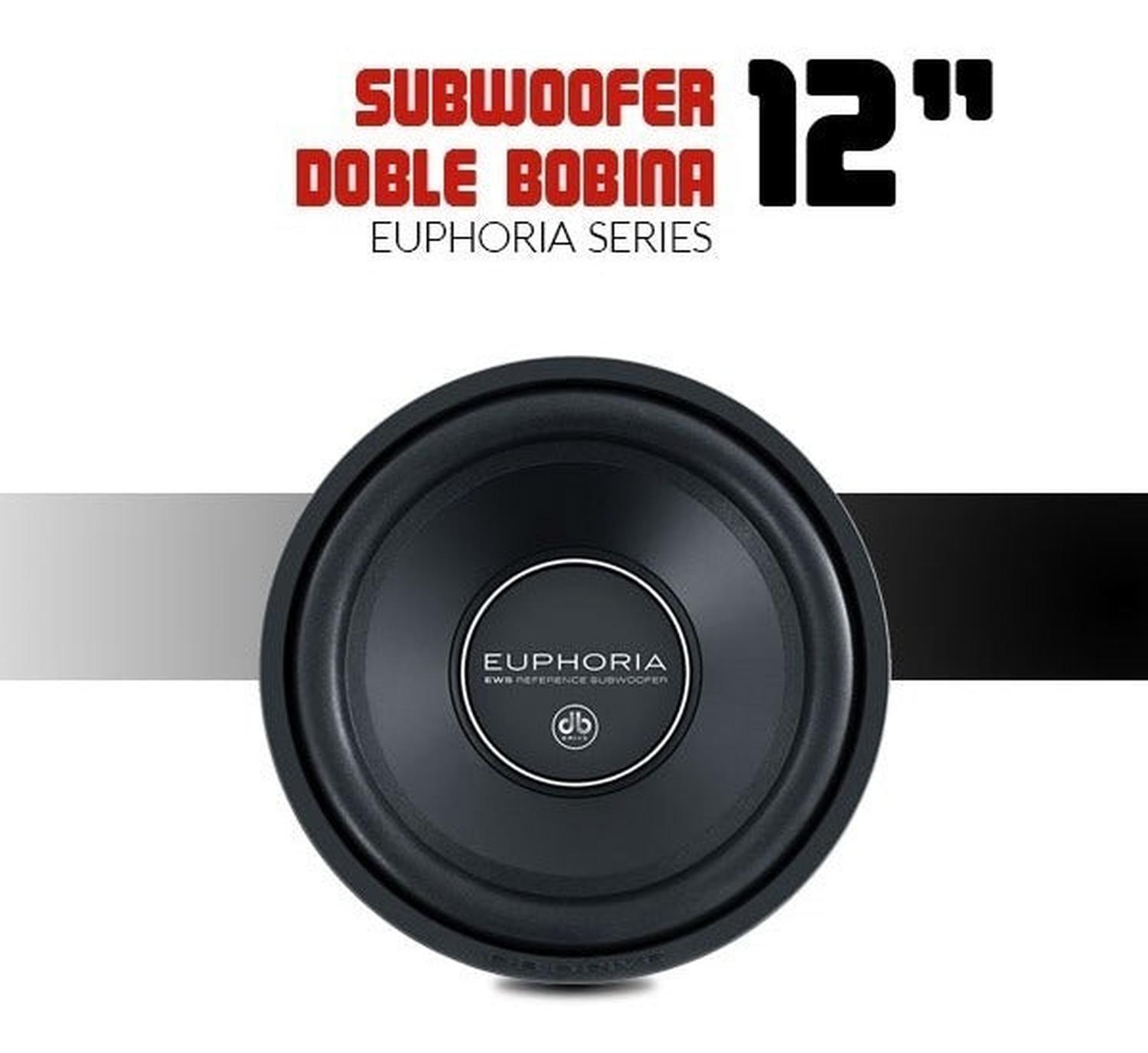 Subwoofer Profesional Euphoria EW5 12D4 de 12 Pulgadas 1000 Watts 4 Ohms 350 Watts RMS Doble Bobina - Audioshop México lo mejor en Car Audio en México -  Euphoria Audio