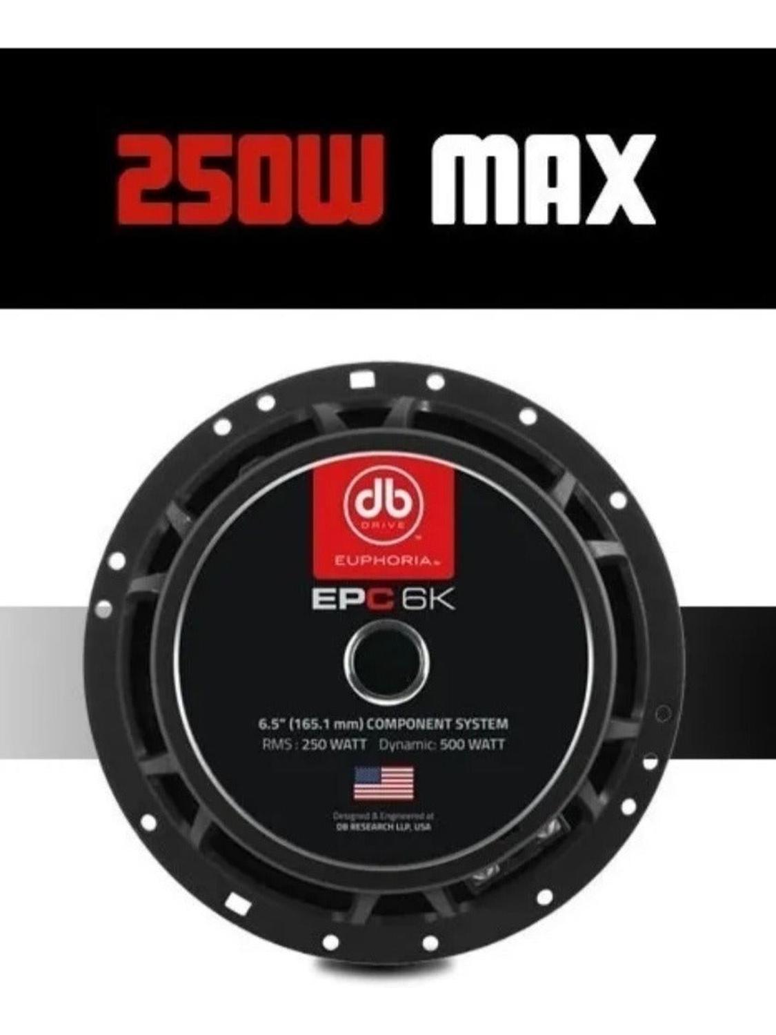 Set de Medios Open Show Euphoria EPC 6K 500 Watts 6.5 Pulgadas 250 Watts RMS - Audioshop México lo mejor en Car Audio en México -  Euphoria Audio