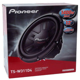 Subwoofer Doble Bobina Pioneer TS-W311D4 1400 Watts 12 Pulgadas 4 Ohms 450 Watts RMS - Audioshop México lo mejor en Car Audio en México -  Pioneer