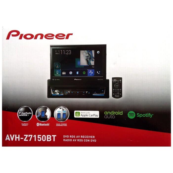 Pantalla Táctil Motorizada de 1 DIN Pioneer AVH-Z7150BT 7" Waze Android iOS Reproduce Películas HD USB - Audioshop México lo mejor en Car Audio en México -  Pioneer