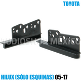 Frente Base (Brackets) para Estéreo HF Audio HF-0820S Toyota Hilux Sencillo 2005-2017 (Solo esquinas