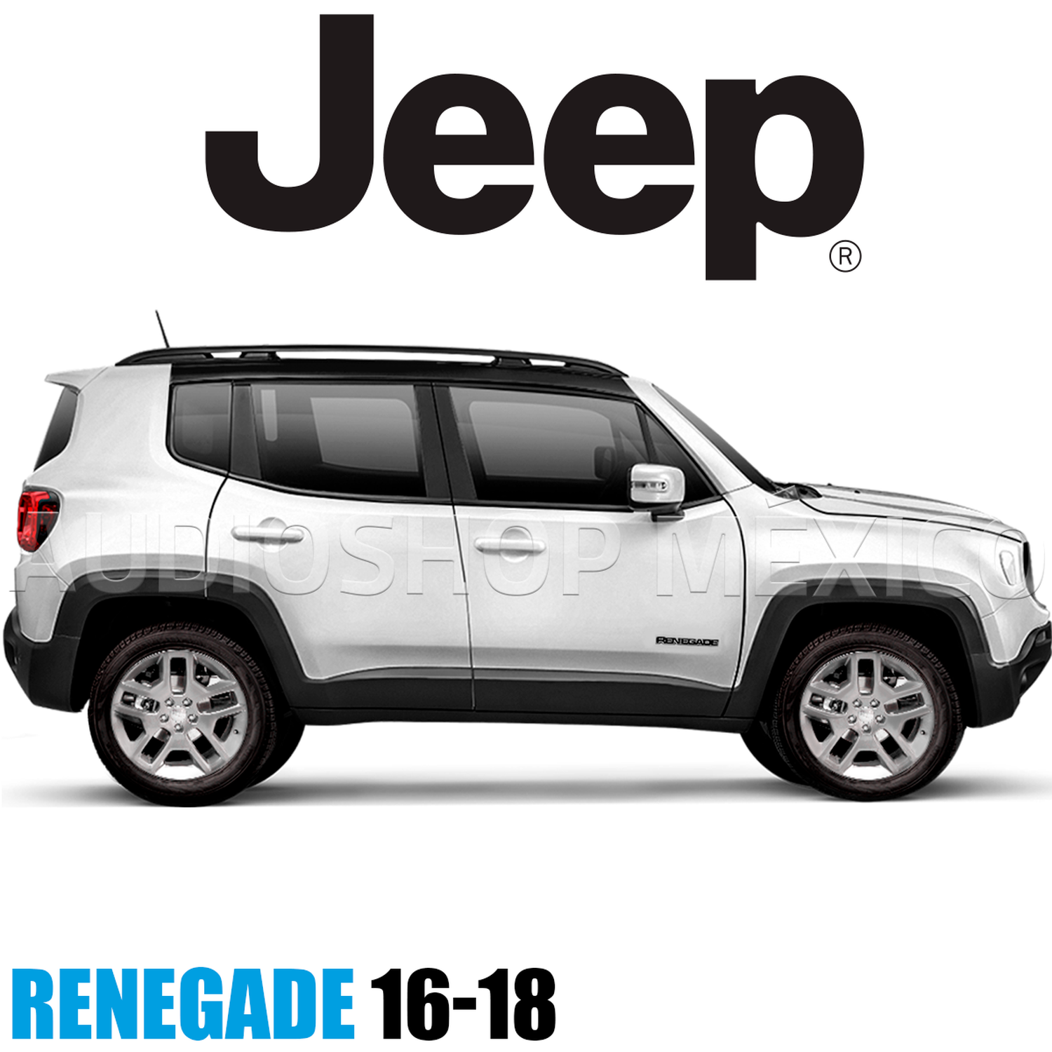 Frente Base Autoestéreo 2 DIN HF Audio HF-0692DD Jeep Renegade 2016-2018 - Audioshop México lo mejor en Car Audio en México -  HF Audio