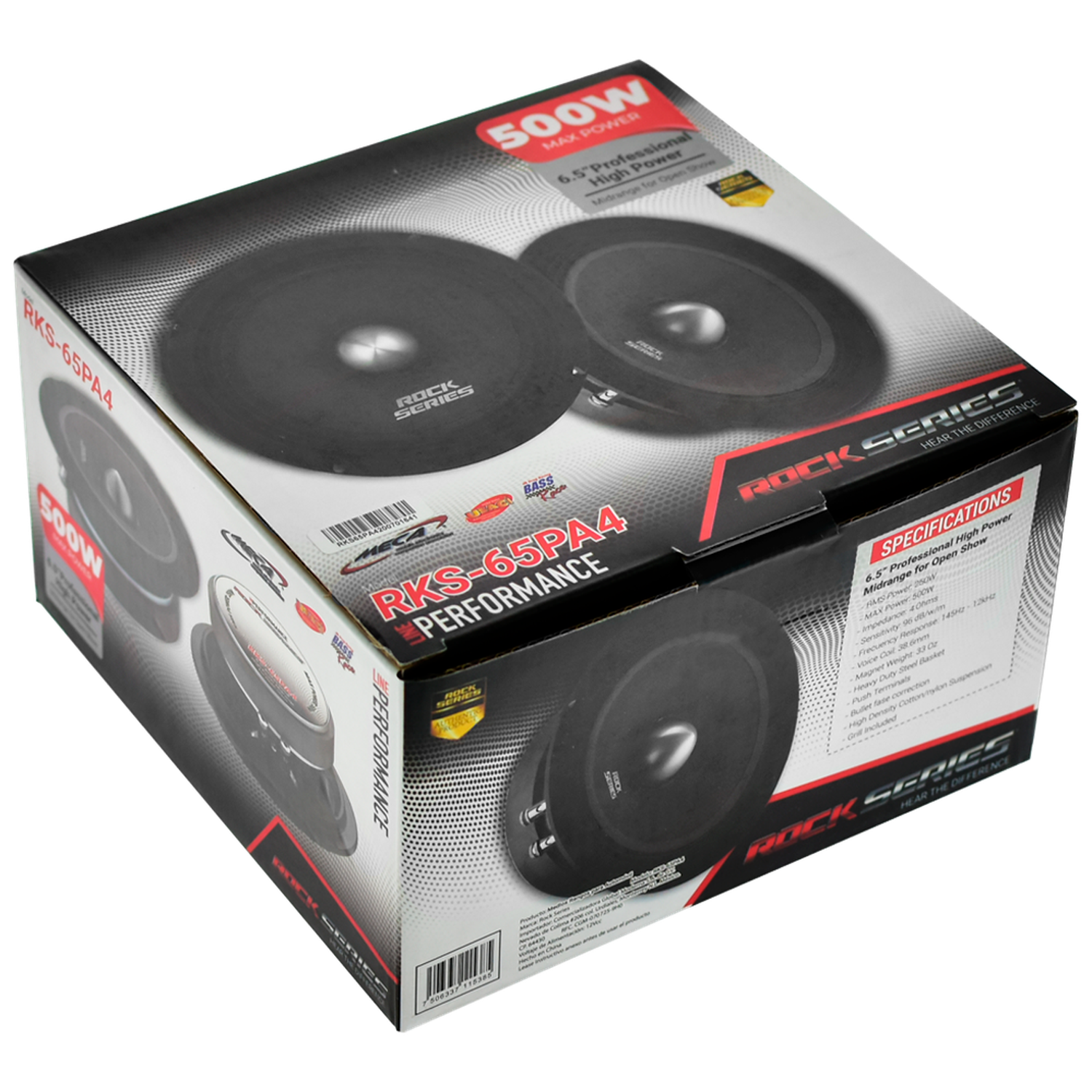 Par de Medios Rangos Open Show Rock Series RKS-65PA4 500 Watts 6.5 Pulgadas 4 Ohms Performance Serie - Audioshop México lo mejor en Car Audio en México -  Rock Series