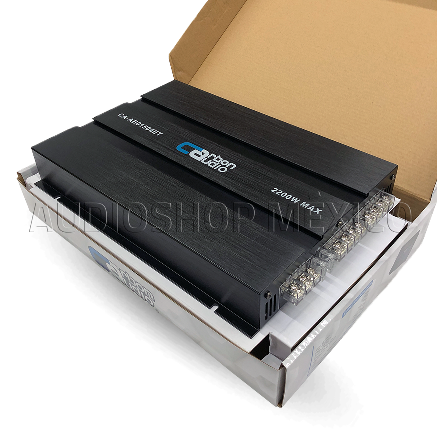 Amplificador 4 Canales Carbon Audio CA-AB01504ET 2200 Watts Clase AB - Audioshop México lo mejor en Car Audio en México -  Carbon Audio