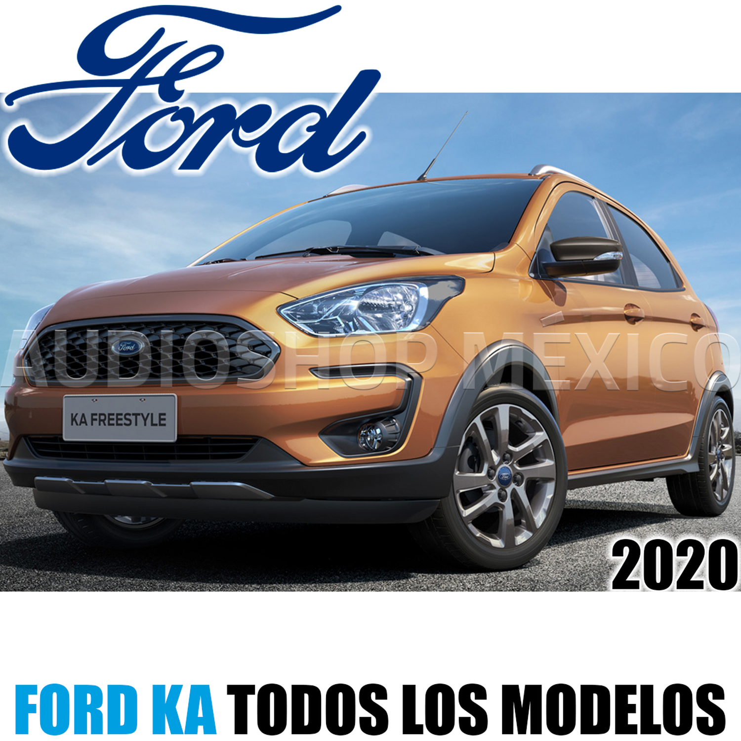 Frente Base Autoestéreo 1 DIN HF Audio HF-0570 Ford Ka Todos Los Modelos Color Gris O Plata - Audioshop México lo mejor en Car Audio en México -  HF Audio