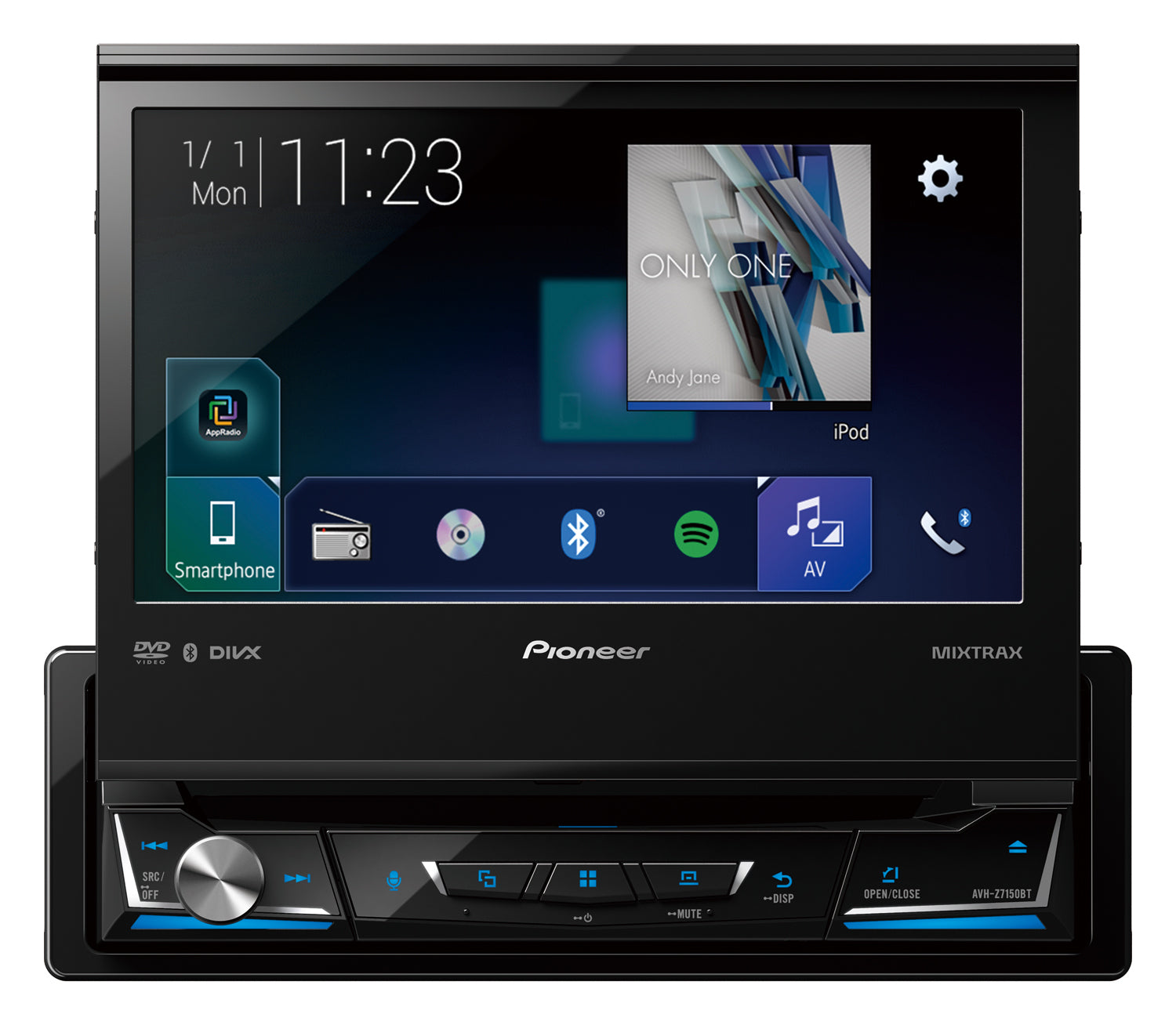 Pantalla Táctil Motorizada de 1 DIN Pioneer AVH-Z7150BT 7" Waze Android iOS Reproduce Películas HD USB - Audioshop México lo mejor en Car Audio en México -  Pioneer