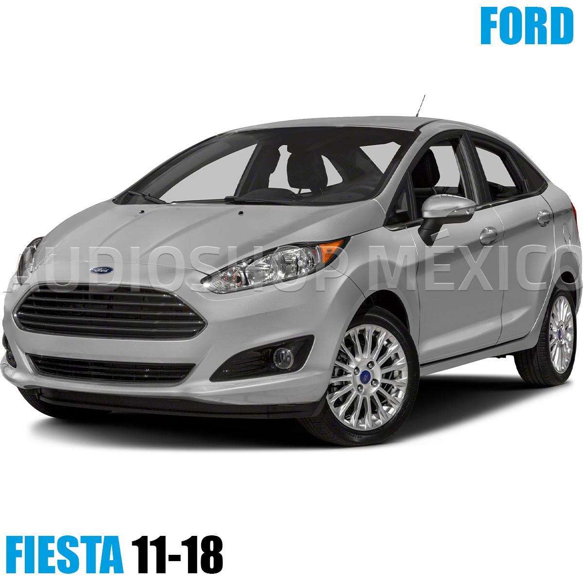 Frente Base Autoestereo Para Ford Fiesta 2011-2018 Hf-0594b - Audioshop México lo mejor en Car Audio en México -  HF Audio