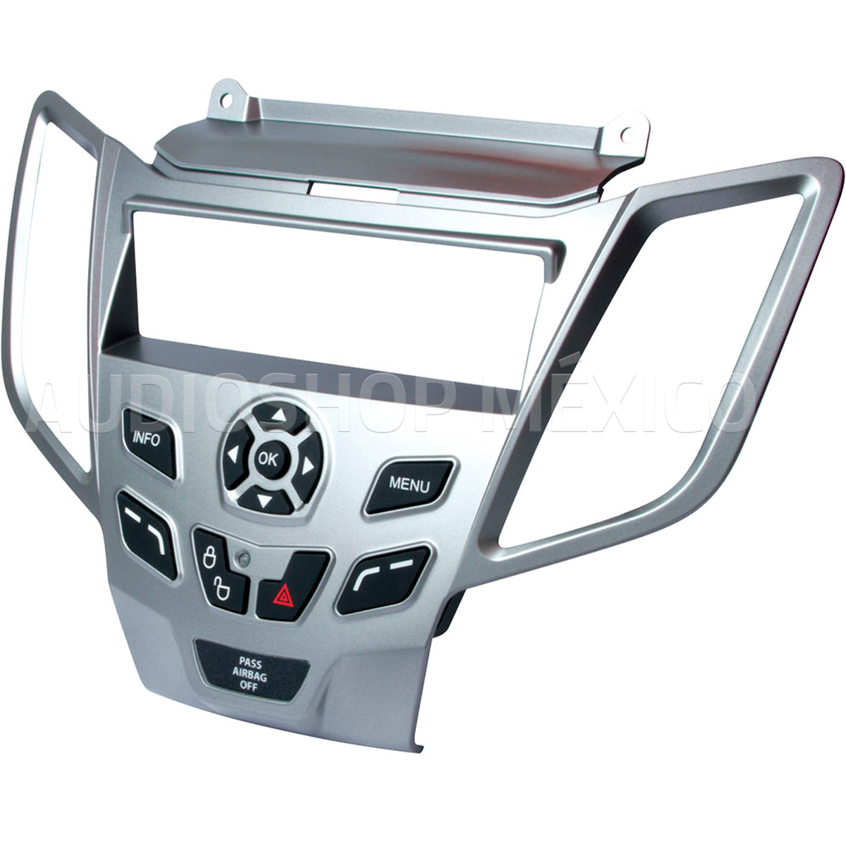 Frente Base Autoestereo Para Ford Fiesta 2011-2018 Hf-0594b - Audioshop México lo mejor en Car Audio en México -  HF Audio