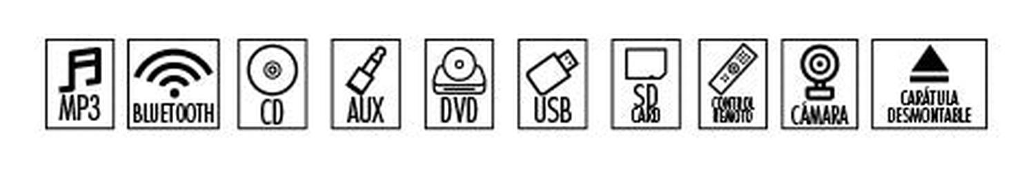 Autoestéreo Pantalla 1 DIN HF Audio HF-3900UB 50wx4 Bluetooth/USB/SD - Audioshop México lo mejor en Car Audio en México -  HF Audio