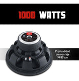 Subwoofer Profesional Euphoria EW5 12D4 de 12 Pulgadas 1000 Watts 4 Ohms 350 Watts RMS Doble Bobina - Audioshop México lo mejor en Car Audio en México -  Euphoria Audio