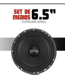 Set de Medios Open Show Euphoria EPC 6K 500 Watts 6.5 Pulgadas 250 Watts RMS - Audioshop México lo mejor en Car Audio en México -  Euphoria Audio
