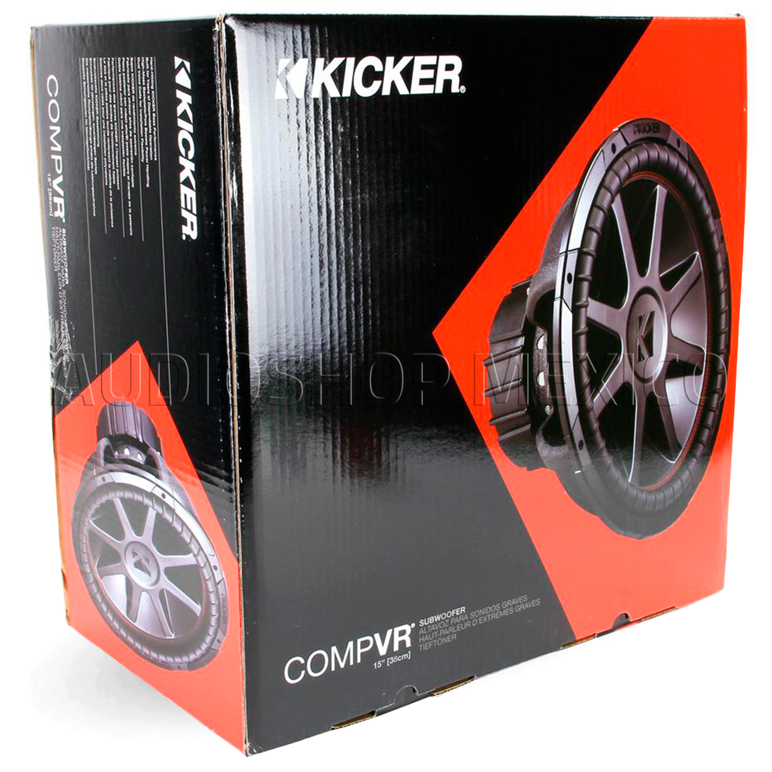 Subwoofer Kicker CVR154 1000 Watts 15 Pulgadas 4 Ohms 500 Watts RMS Doble Bobina CompVR Series - Audioshop México lo mejor en Car Audio en México -  Kicker
