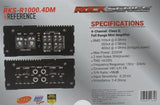 Mini Amplificador Full-Range 4 Canales Rock Series RKS-R1000.4DM 2200 W Clase D Open Show - Audioshop México lo mejor en Car Audio en México -  Rock Series