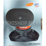 Medio Rango Profesional Rock Series RKS-R69PRO 700 Watts 6×9″ 4 Ohms 350 Watts RMS (Venta individual - Audioshop México lo mejor en Car Audio en México -  Rock Series
