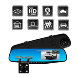Espejo Retrovisor Extreme EX-RT2DVR DVR Doble Cámara Full HD