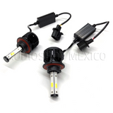 Kit Led Carbon 55 Watts CARLED H4 9007 H13 H/L Alta/baja H1 H3 9005 9006 H7 H11 4 Caras 6000K Blanco - Audioshop México lo mejor en Car Audio en México -  Carbon LED