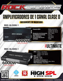 Amplificador Monoblock Rock Series Rks-ul3000.1 6000 Watts Clase D Competencia Spl - Audioshop México lo mejor en Car Audio en México -  Rock Series