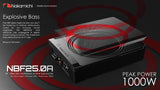 Subwoofer Amplificado Nakamichi NBF25.0A 1000 Watts 10 Pulgadas 4 Ohms - Audioshop México lo mejor en Car Audio en México -  Nakamichi