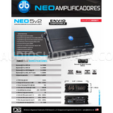 Amplificador Marino Db Drive 5 Canales 2750W Neo5v2 Color Negro - Audioshop México lo mejor en Car Audio en México -  DB Drive