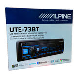 Autoestéreo 1 DIN Alpine UTE-73BT Pandora Android iOS Bluetooth USB - Audioshop México lo mejor en Car Audio en México -  ALPINE