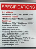 Medio Rango Open Show C/tweeter Integrado Rock Series RKS-R65OST 1000 Watts 6.5 Pulgadas - Audioshop México lo mejor en Car Audio en México -  Rock Series