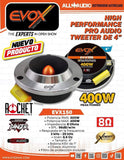 Tweeters de Bala Evox EVX150 400 Watts 4" 8 Ohms - Audioshop México lo mejor en Car Audio en México -  Evox