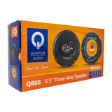 Set de Bocinas Medios Rangos Quantum QS65 200 Watts Max 6.5 Pulgadas 4 Ohms 3 Vías - Audioshop México lo mejor en Car Audio en México -  Quantum